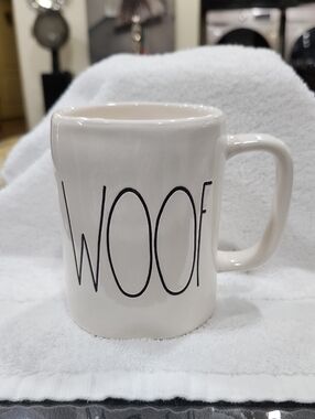 RAE DUNN 'WOOF' CERAMIC ARTISAN MUG